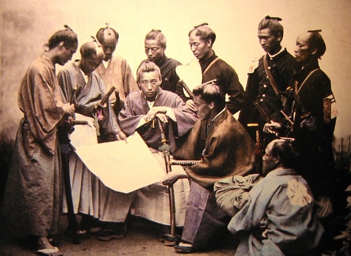 Satsuma Samurai gedurende de Boshin oorlog in 1868