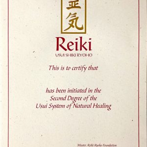 Reiki 2 certificaat